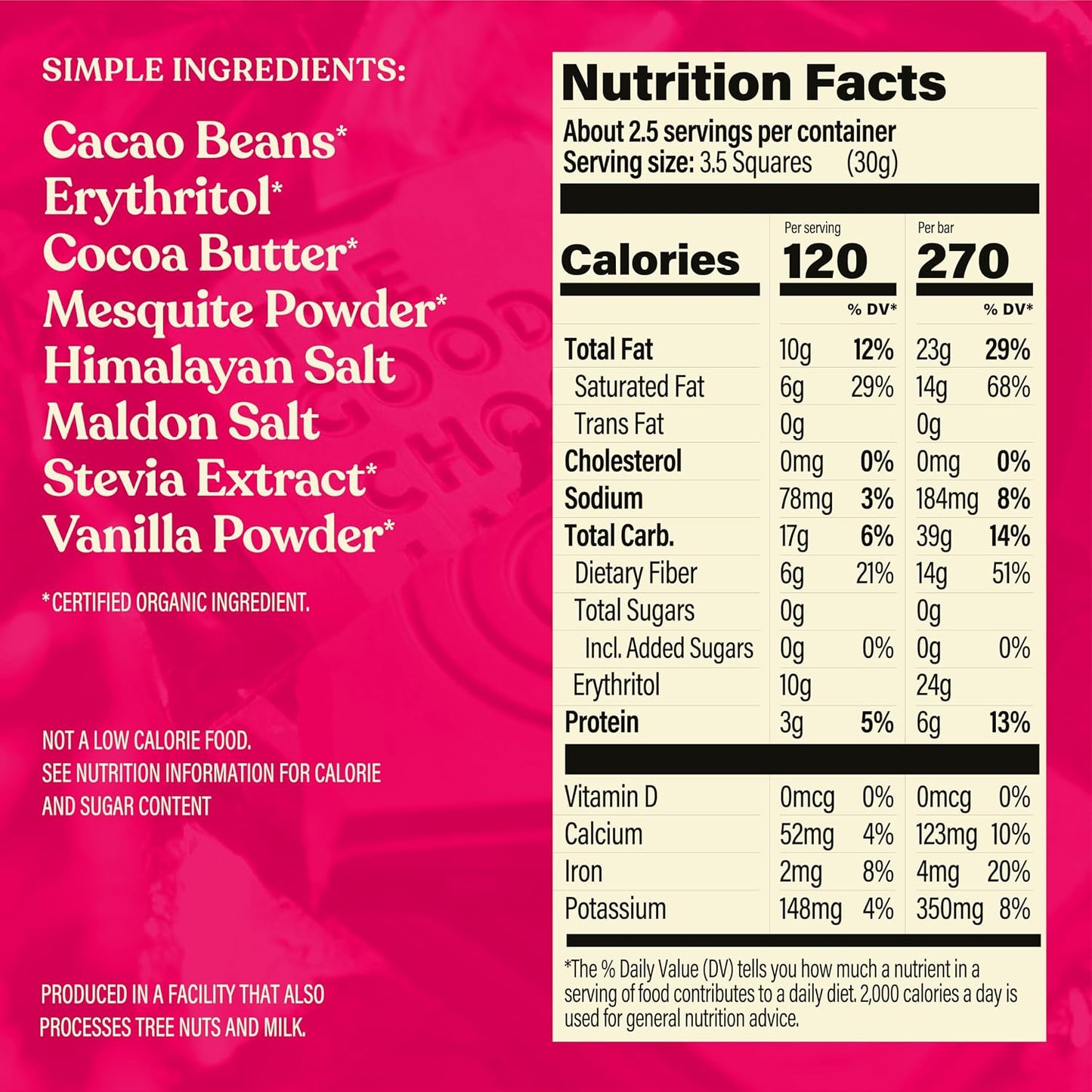 THE GOOD CHOCOLATE Himalayan Salt Dark Chocolate Bars