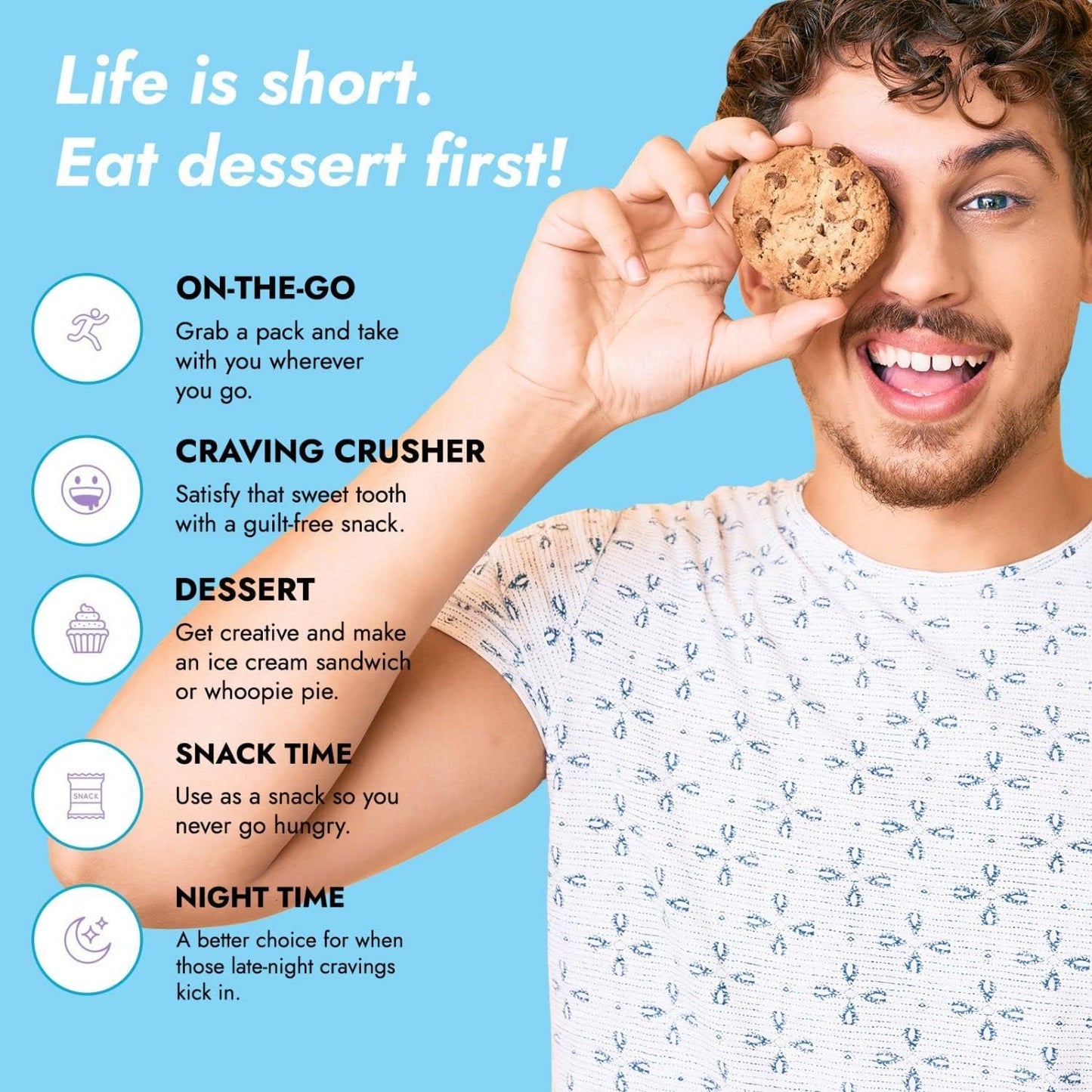 321glo Protein+ Chocolate Chip Cookies
