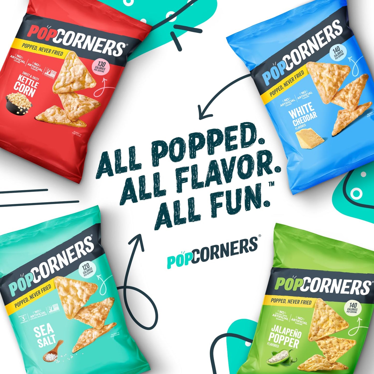 PopCorners Popped Corn Chips Variety Pack