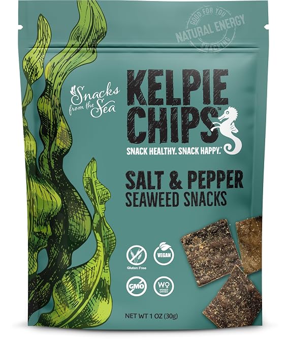 Crunchy Kelp Seaweed Chips – Salt & Pepper