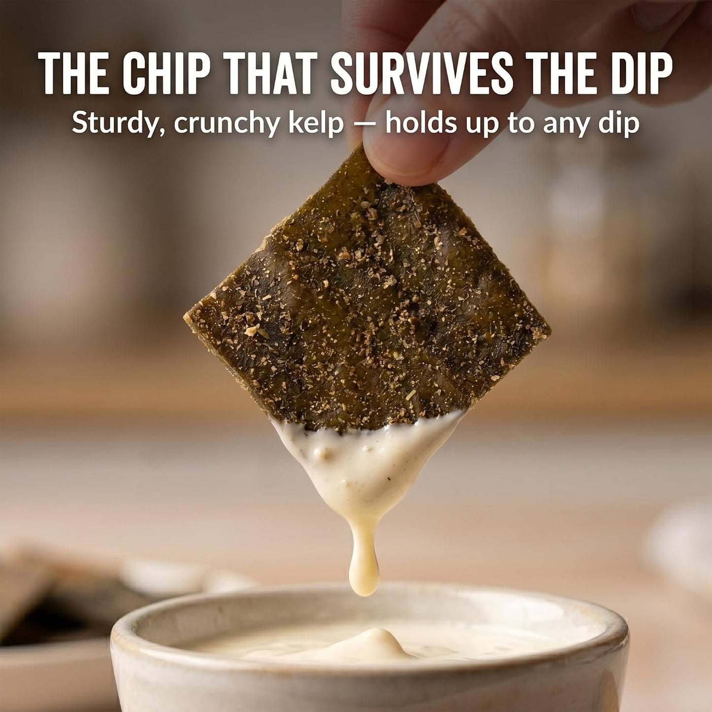 Crunchy Kelp Seaweed Chips – Salt & Pepper