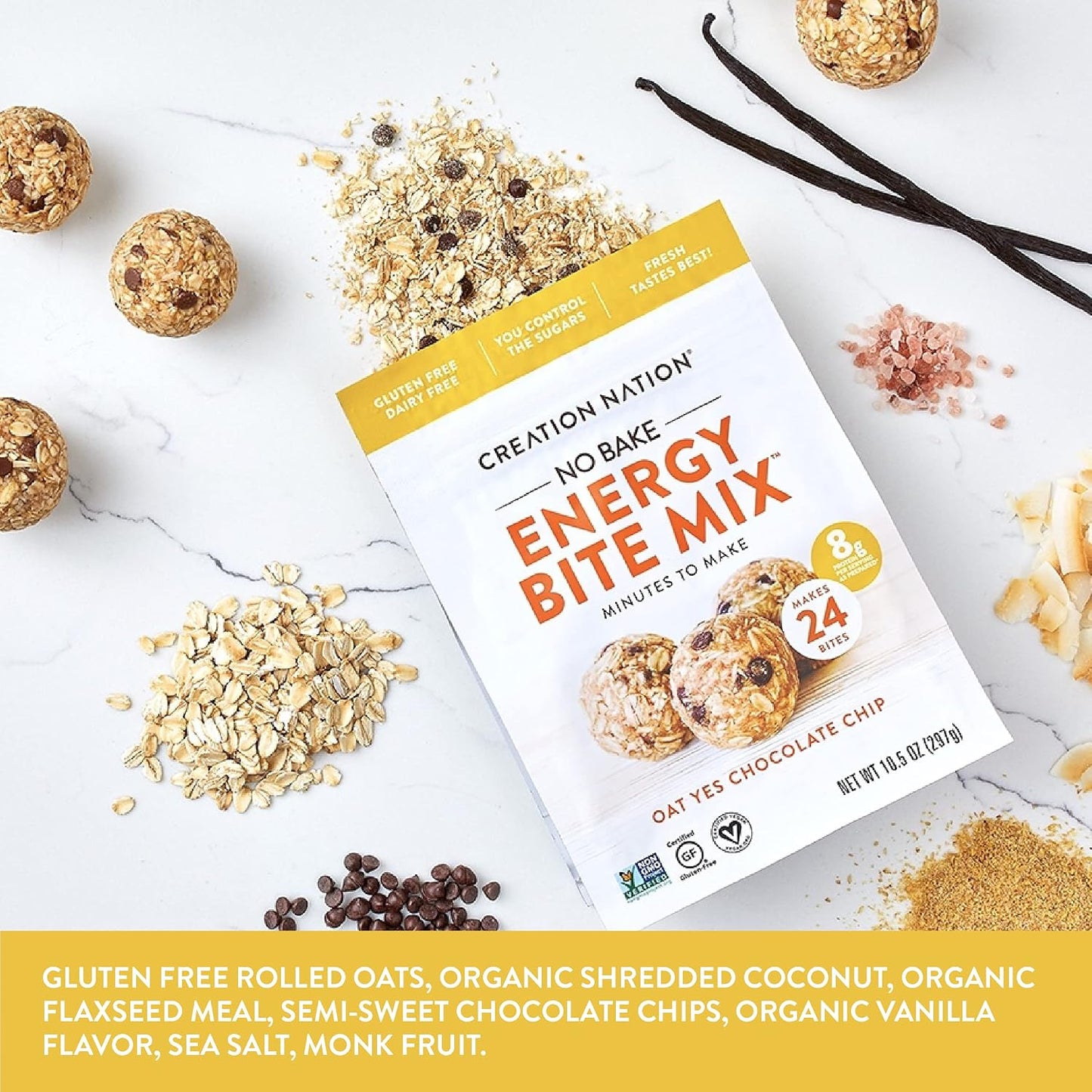 No-Bake Oat Chocolate Chip Energy Bites