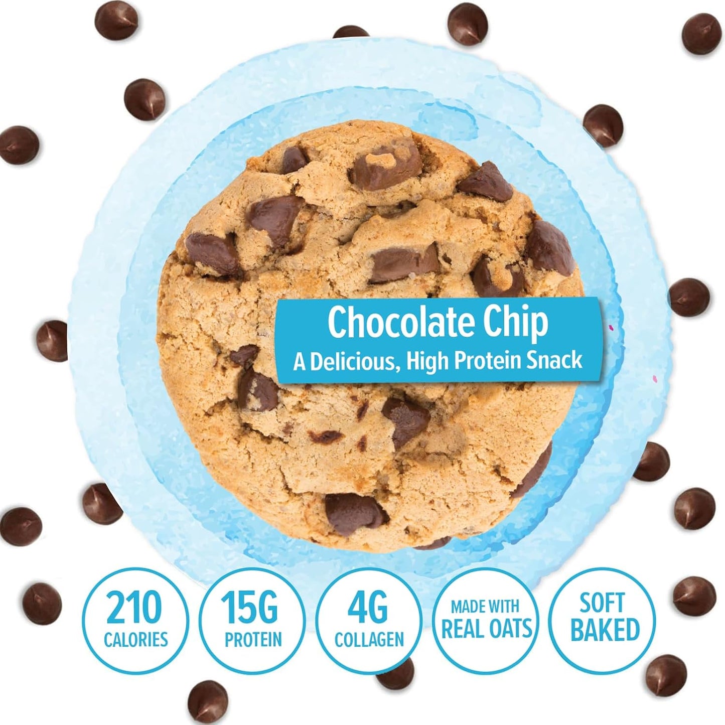 321glo Protein+ Chocolate Chip Cookies