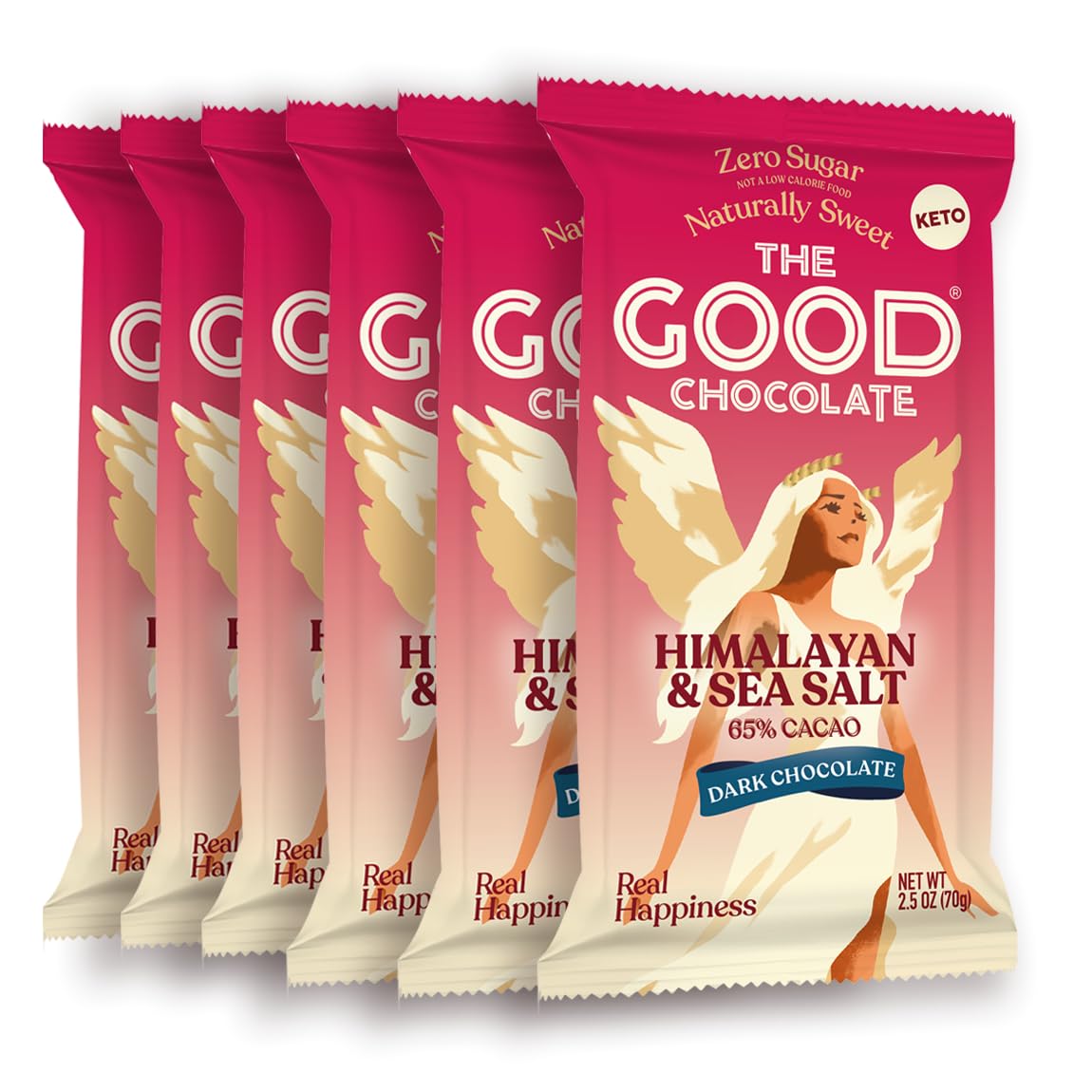 THE GOOD CHOCOLATE Himalayan Salt Dark Chocolate Bars