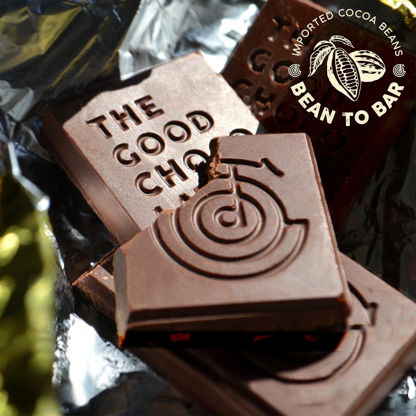 THE GOOD CHOCOLATE Himalayan Salt Dark Chocolate Bars