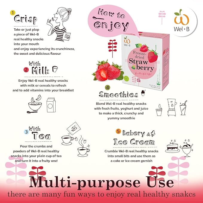 Wel-B Freeze Dried Strawberries